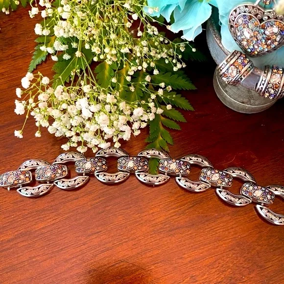 ⭐️SOLD⭐️Brighton CRYSTAL VOYAGE crystal Necklace Bracelet Earrings - Picture 4 of 16